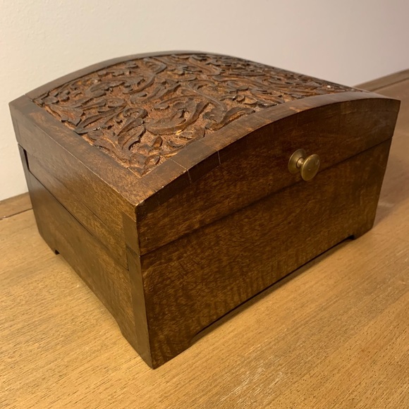 World Market Wooded Jewelry Box